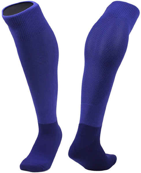 Lovely Annie Men's 1 Pair Knee High Sports Socks for Baseball/Soccer/Lacrosse 005 M(Blue)