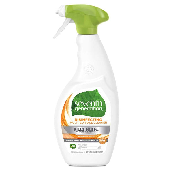 Seventh Generation Multi Surface Lemongrass Citrus Disinfectant Cleaner, 26 Ounce
