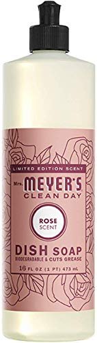 Mrs Meyer's, Dish Soap Rose, 16 Fl Oz