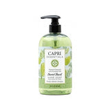 Capri Essentials Natural Hand Soap with Essential Oils – Sweet Basil 4-Packs