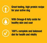 High Protein Adult Dry & Wet Canned Dog Food, Pack of 4