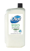 Dial 1326751 Basics Honeysuckle Floral White Pearl Hypoallergenic Liquid Hand Soap, 1 Liter Refill Cartridge (6-Packs)