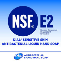 Dial Sensitive Skin Antibacterial Liquid Hand Soap, 1 Liter Refill 3-Packs