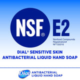 Dial Sensitive Skin Antibacterial Liquid Hand Soap, 1 Liter Refill 3-Packs