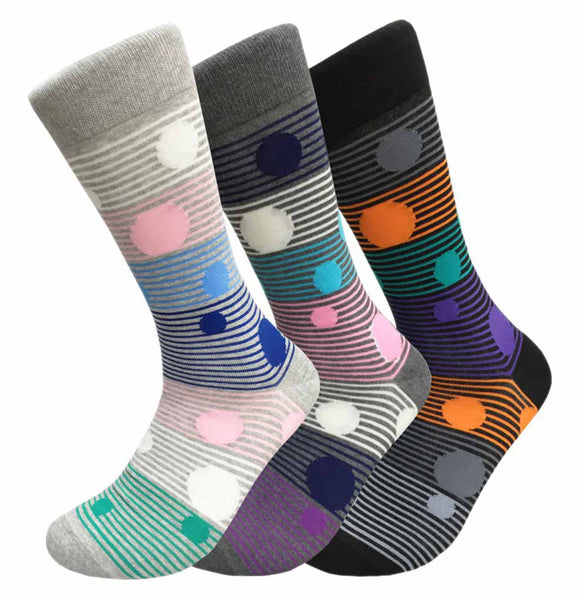 Women's 3 Pairs Truly Beautiful Comfortable Durable Soft Novelty Socks LNVT015-3P One Size(Assorted)