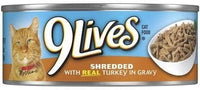 Delmonte Foods 799146 9Lives Shredded Turkey Food For Pets, 5.5-Ounce (Pack of 3)