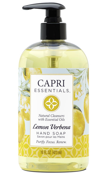 Moisturizing Liquid Hand Soap Soothing Clean, Made with Essential Oils, Cruelty Free Cleanser That Washes Away Dirt, Lemon Verbena Scented, 16 Fl OZ Bottle, 1 Bottle