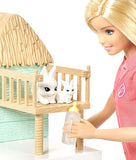 Barbie Doll and Animal Rescue Center with 8 Animals