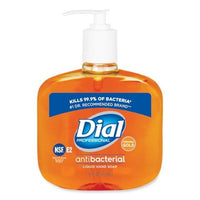 Dial Gold Antibacterial Liquid Hand Soap, Floral, 16 oz Pump, 12/Carton