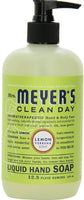 Mrs. Meyers Clean Day Liquid Hand Soap, Lemon Verbena 12.5 oz (Pack of 4)