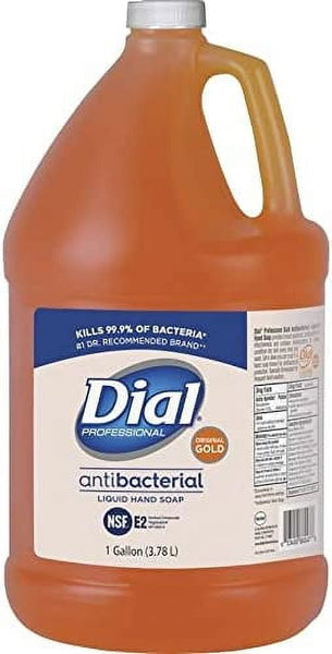 Dial Professional Gold Antibacterial Liquid Hand Soap, 1 Gallon Refill Bottle