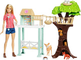 Barbie Doll and Animal Rescue Center with 8 Animals