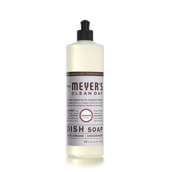 Mrs. Meyer,S Clean Day Liquid Dish Soap Bottle, Lavender Scent, 16 Fl Oz (Pack Of 1)