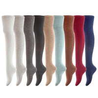 Lovely Annie Women's 3 Pairs Fashion Thigh High Cotton Socks J1025 Size 6-9(Assorted)