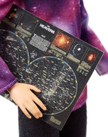 ??Barbie Astrophysicist Doll, Blonde with Telescope and Star Map, Inspired by National Geographic