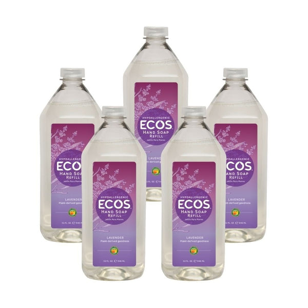 Earth Friendly Products Hand Soap Refill, Lavender, 32 Ounce 5-Packs