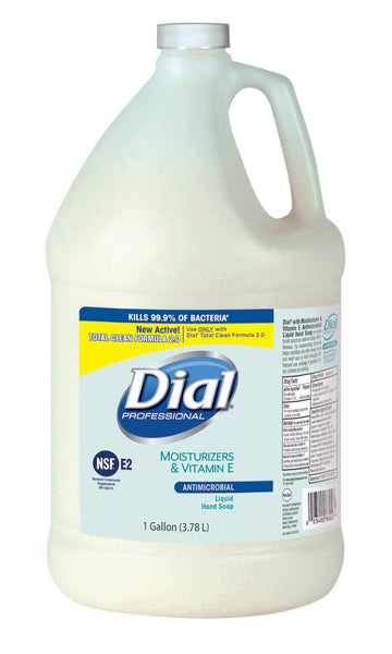 Dial Professional 84022 Liquid Dial Antimicrobial Soap with Moisturizers 1 Gallon (6-Packs)