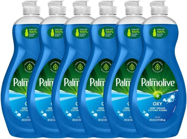 Palmolive Ultra Dish Liquid, Oxy Power Degreaser - 20 Fluid Ounce (6-Packs)