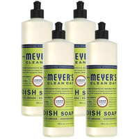Effective Moisturizing Dishwashing Liquid Dish Soap for Powerwash, Tough on Stain but Gentle on Skin, Cruelty Free Formula, Lemon Verbena Scent, 16 FL OZ Bottle, 4 Bottles