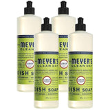 Effective Moisturizing Dishwashing Liquid Dish Soap for Powerwash, Tough on Stain but Gentle on Skin, Cruelty Free Formula, Lemon Verbena Scent, 16 FL OZ Bottle, 4 Bottles