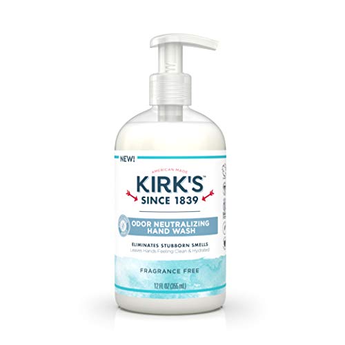 Kirk'S Odor Neutralizing Hydrating Hand Soap, Fragrance Free, 12 Ounce