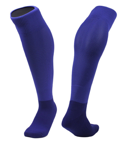 Boy's 1 Pair High Performance Knee High Sports Socks. Lightweight & Breathable - Ultra Comfortable & Durable Socks XL005 M(Blue)