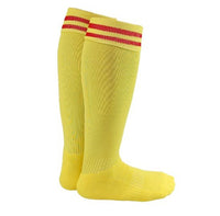 Lovely Annie 1 Pair Fantastic Men's Knee High Sports Socks. Cozy, Comfortable, Durable and Health Supporting XL002 Size L Yellow