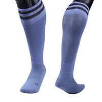 Wonderful Women's 2 Pairs Knee High Sports Socks. Perfect for Fitness, Gym, any Workout or Sport XL003 Size M(Light Blue)