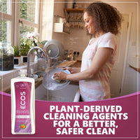 Earth Friendly Products ECOS Dishmate, Dishwashing Liquid, Natural Lavender, 25 oz, grape (97276)