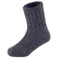 6 Pairs Children's Durable, Stretchable, Thick & Warm Wool Crew Socks. Perfect as Winter Snow Sock and All Seasons FS01 6P Size 0Y-2Y(Dark Gray)