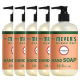 Effective Liquid Hand Soap for Daily Use | Fragrant Natural Hand Soap w/ Essential Oils for Hand Wash | Cruelty Free Eco Friendly Product- Geranium Scent in Refillable Soap Bottle with Pump 12.5 Fl OZ Per Pack