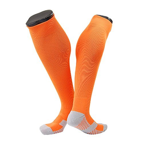 Lovely Annie Big Girl's 1 Pair Knee High Sports Socks Size L/XL XL0021-02(Orange)