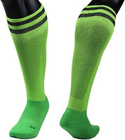 Lovely Annie Big Boy's 1 Pair Knee High Compression Sports Socks Size L/XL XL0023-03(Green)