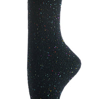 Lovely Annie Big Girls Women's 3 Pairs Cute High Knee Cotton Socks, Cozy Fluffy Fancy with a Wide Color and Size Range Size 6-9 L158212-3p(BlkGreyCof)