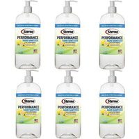 70% Alcohol Gel Hand Sanitizer Bottle with Pump, Made in USA - Performance Lemon Zest Fragrance, 33.8 FL OZ Per Pack, (Pack of 6)