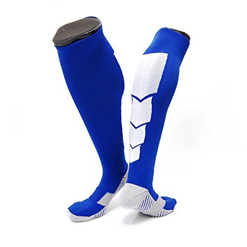 Lovely Annie Big Boy's 1 Pair Long Athletic Football Soccer Socks Sport Tube Socks L/XL XL0032-03(Blue)