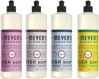 Mrs. Meyers Clean Day Liquid Dish Soap, 1 Pack Peony, 1 Pack Lavender, 1 Pack Geranium, 1 Pack Honeysuckle, 16 OZ each