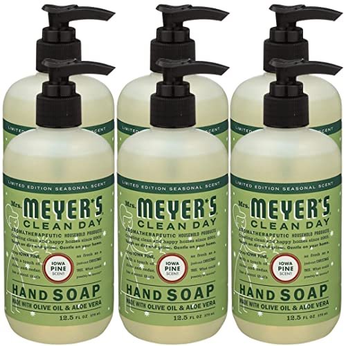 Moisturizing Liquid Hand Soap Soothing Clean, Made with Essential Oils, Cruelty Free Cleanser that Washes Away Dirt, Iowa Pine Scented, 12.5 FL OZ Bottle, 6 Bottles