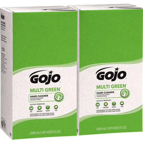 Gojo&reg;, GOJ756502, Pro TDX 5000 Refill Multi Green Hand Cleaner, 2 / Carton, Green, 1.3 gal (5 L)