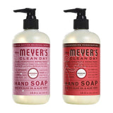 Effective Liquid Hand Soap for Daily Use | Natural Hand Soap w/ Essential Oils for Hand Wash | Cruelty Free Eco Friendly Product, 1 Bottle Peppermint, 1 Bottle Rhubarb, 12.5 OZ each