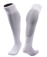 Men's 2 Pairs Fantastic Knee High Sports Socks. Cozy, Comfortable, Durable and Health Supporting Size M(White)