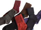 Lian LifeStyle Women's 6 Pair's Exceptional High Crew Wool Socks Non Slip, Cozy and Cool HR1412 Size 6-9 (6 Colors)