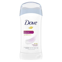 Dove Invisible Solid Antiperspirant Deodorant Stick for Women, Powder, For All Day Underarm Sweat & Odor Protection 2.6 oz