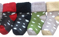 Lovely Annie 4 Pairs Thick & Warm Children's Wool Socks for Kids Perfect as Winter Snow Sock and All Seasons Size (XS) 12M-36M Random Color- BOY