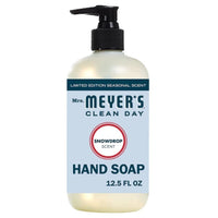 Moisturizing Liquid Hand Soap Soothing Clean, Made with Essential Oils, Cruelty Free Cleanser that Washes Away Dirt, Snowdrop Scented, 12.5 FL OZ Bottle