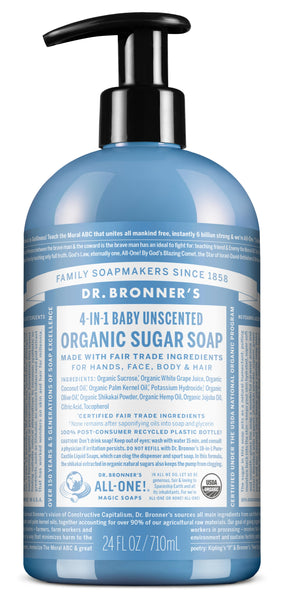 Dr. Bronner's Baby Unscented Pump Soap 24oz