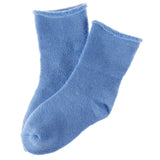 3 Pairs Children's Wool Socks for Boys & Girls. Comfy, Durable, Stretchable, Sweat Resistant Colored Crew Socks LK0601 Size 0M-6M (Blue)