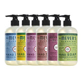 Liquid Hand Soap for Daily Use Essential Oils for Cruelty Free, 1 Bottle Rain Water, 1 Bottle Honey Suckle, 1 Bottle Peony, 1 Bottle Rosemary, 1 Bottle Mum, 1 Bottle Iowa Pine, 12.5 OZ each