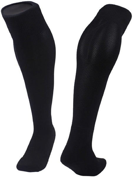 Lovely Annie Women's 1 Pair Knee High Sports Socks for Baseball/Soccer/Lacrosse 005 M(Black)