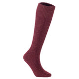 Lovely Annie 3 Pairs Stylish, Cozy, Thick & Warm Women's high crew wool blend socks for Winter & All Seasons HR1412 Size 6-9 (Wine Color)